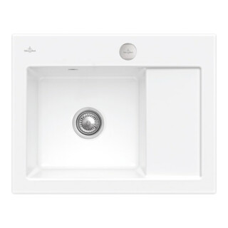 V&B Spüle Subway 45 Compact li, m Abl.garn, Exzenter, we alp C-plus