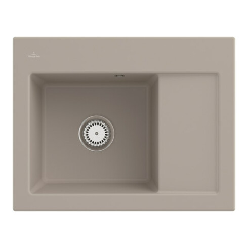 V&B Spüle Subway 45 Compact li, m Abl.garn, Hand., almond C-plus