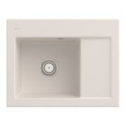V&B Spüle Subway 45 Compact li, m Abl.garn, Hand., crema CeramicPlus