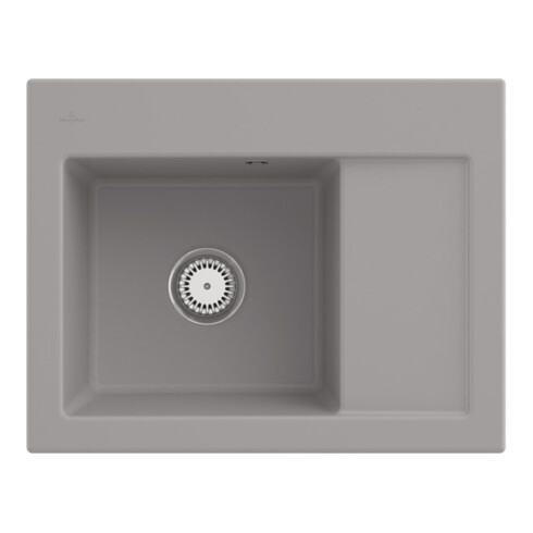 V&B Spüle Subway 45 Compact li, m Abl.garn, Hand., fossil C-plus