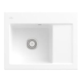 V&B Spüle Subway 45 Compact li, m Abl.garn, Hand., sn wh. C-plus
