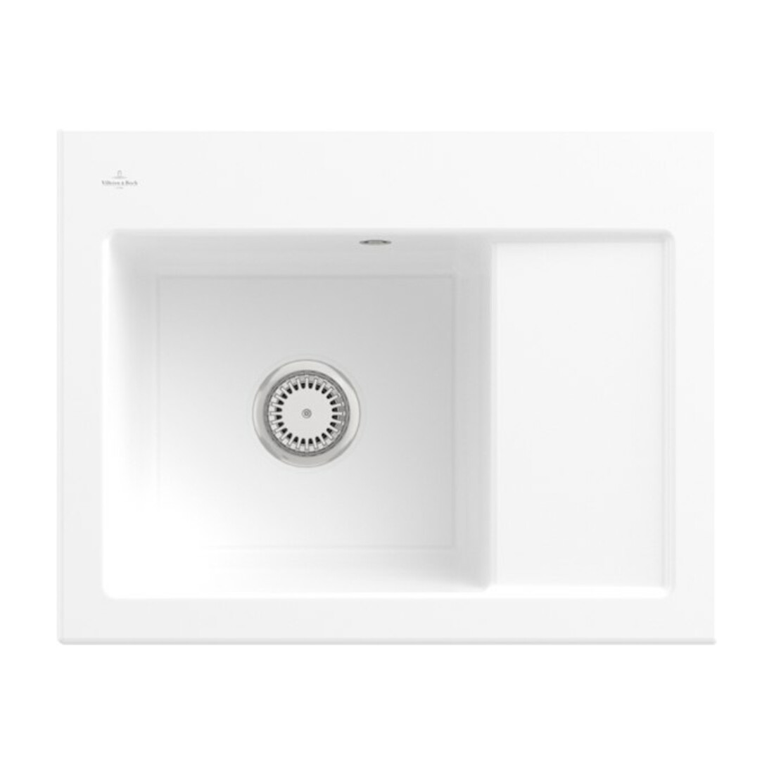 V&B Spüle Subway 45 Compact li, m Abl.garn, Hand., sn wh. C-plus