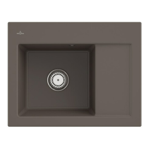 V&B Spüle Subway 45 Compact li, m Abl.garn, Hand., timber C-plus