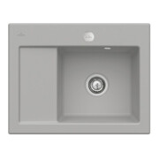 V&B Spüle Subway 45 Compact re, m Abl.garn, Exzenter, fossil C-plus