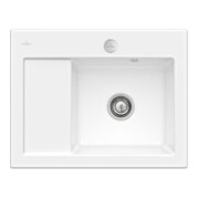 V&B Spüle Subway 45 Compact re, m Abl.garn, Exzenter, sn wh. C-plus