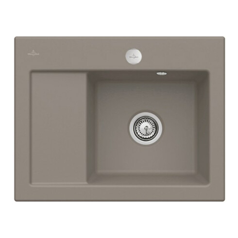 V&B Spüle Subway 45 Compact re, m Abl.garn, Exzenter, timber C-plus