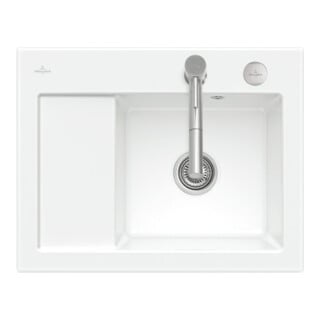 V&B Spüle Subway 45 Compact re, m Abl.garn, Exzenter, we alp C-plus
