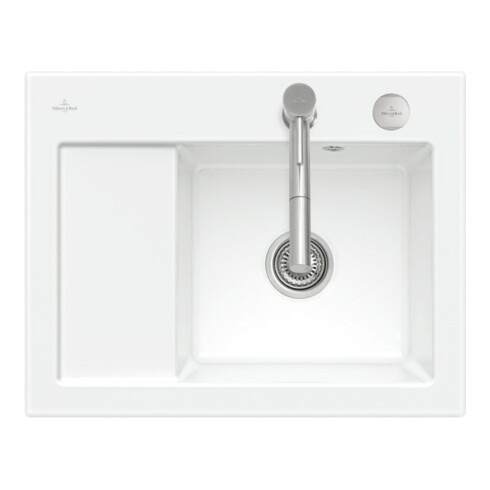 V&B Spüle Subway 45 Compact re, m Abl.garn, Exzenter, we alp C-plus