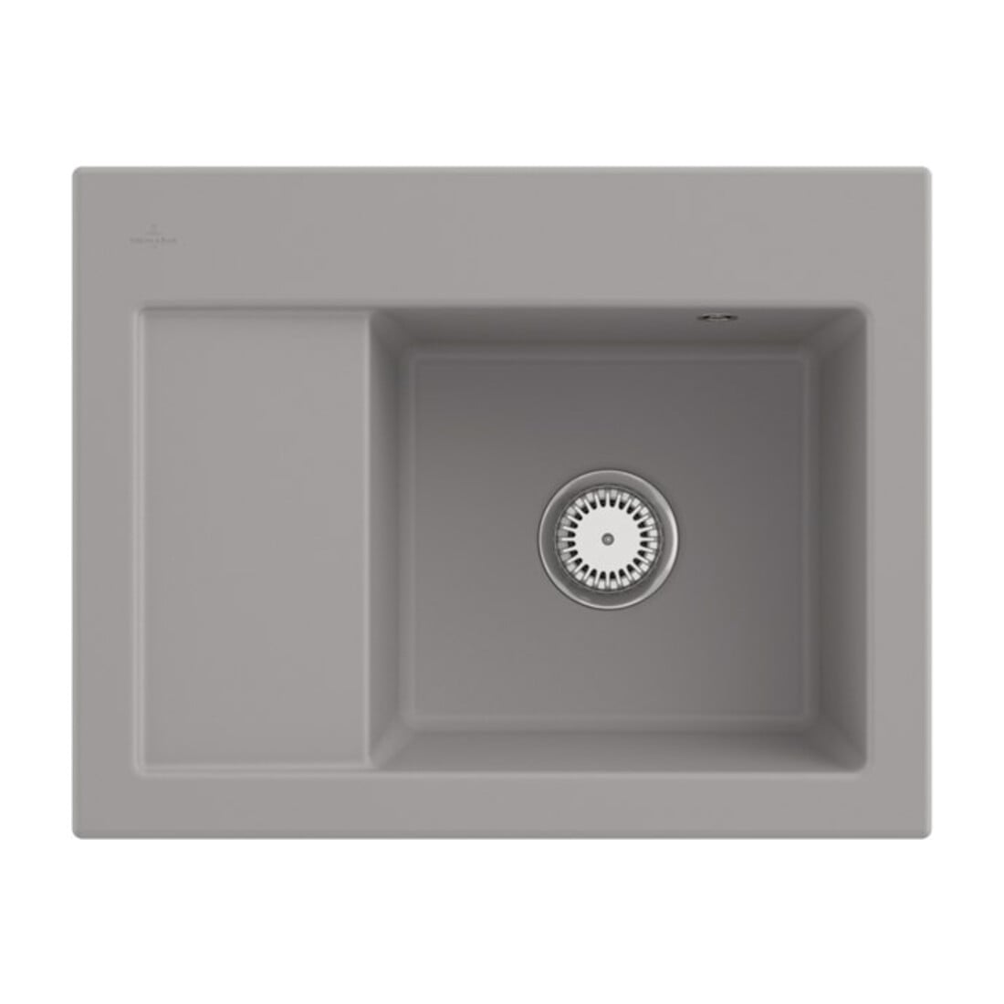 V&B Spüle Subway 45 Compact re, m Abl.garn, Hand., fossil C-plus