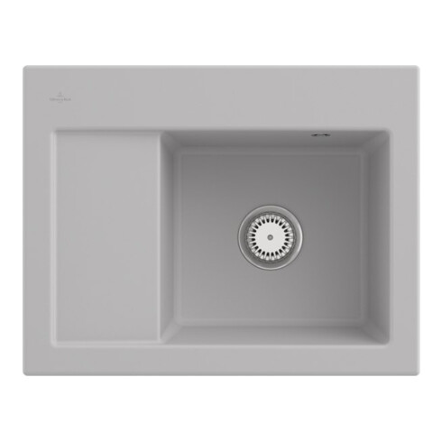 V&B Spüle Subway 45 Compact re, m Abl.garn, Hand., steam CeramicPlus