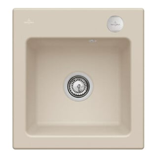 V&B Spüle Subway 45 XS m Abl.garn, Exzenter, almond CeramicPlus