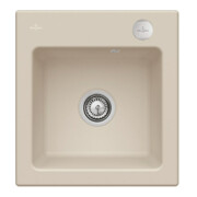 V&B Spüle Subway 45 XS m Abl.garn, Exzenter, almond CeramicPlus