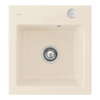 V&B Spüle Subway 45 XS m Abl.garn, Exzenter, crema CeramicPlus