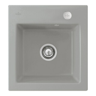 V&B Spüle Subway 45 XS m Abl.garn, Exzenter, fossil CeramicPlus