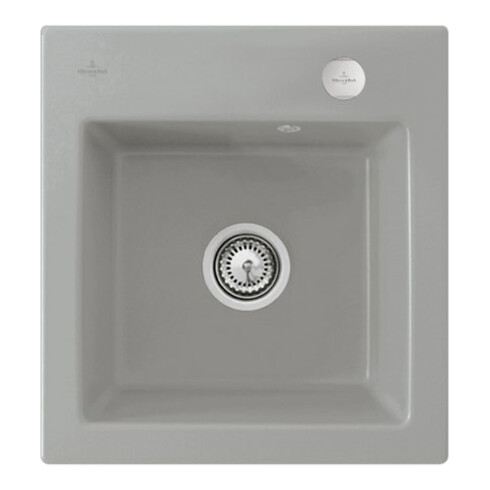 V&B Spüle Subway 45 XS m Abl.garn, Exzenter, fossil CeramicPlus