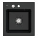 V&B Spüle Subway 45 XS m Abl.garn, Exzenter, pure black-1