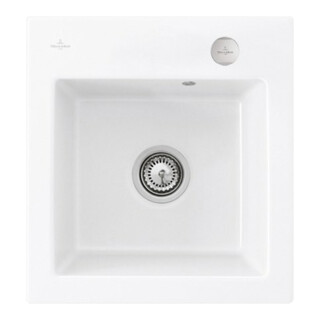 V&B Spüle Subway 45 XS m Abl.garn, Exzenter, sn wh. CeramicPlus