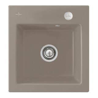 V&B Spüle Subway 45 XS m Abl.garn, Exzenter, timber CeramicPlus