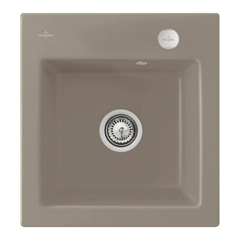 V&B Spüle Subway 45 XS m Abl.garn, Exzenter, timber CeramicPlus