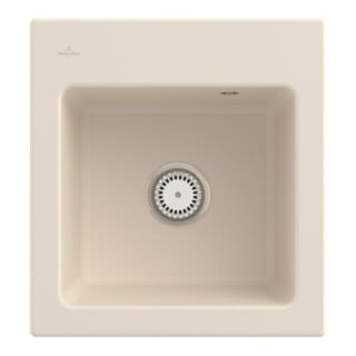 V&B Spüle Subway 45 XS m Abl.garn, Hand., ivory CeramicPlus
