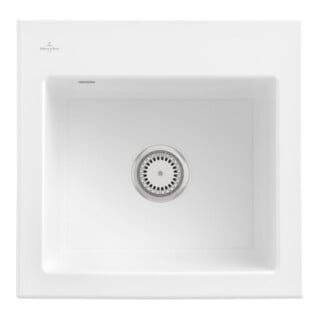 V&B Spüle Subway 50 S m Abl.garn, Hand., sn white CeramicPlus