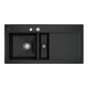 V&B Spüle Subway 60 li, m Abl.garn, Exzenter, pure black-1