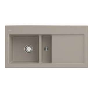 V&B Spüle Subway 60 li, m Abl.garn, Hand., Alm. CeramicPlus