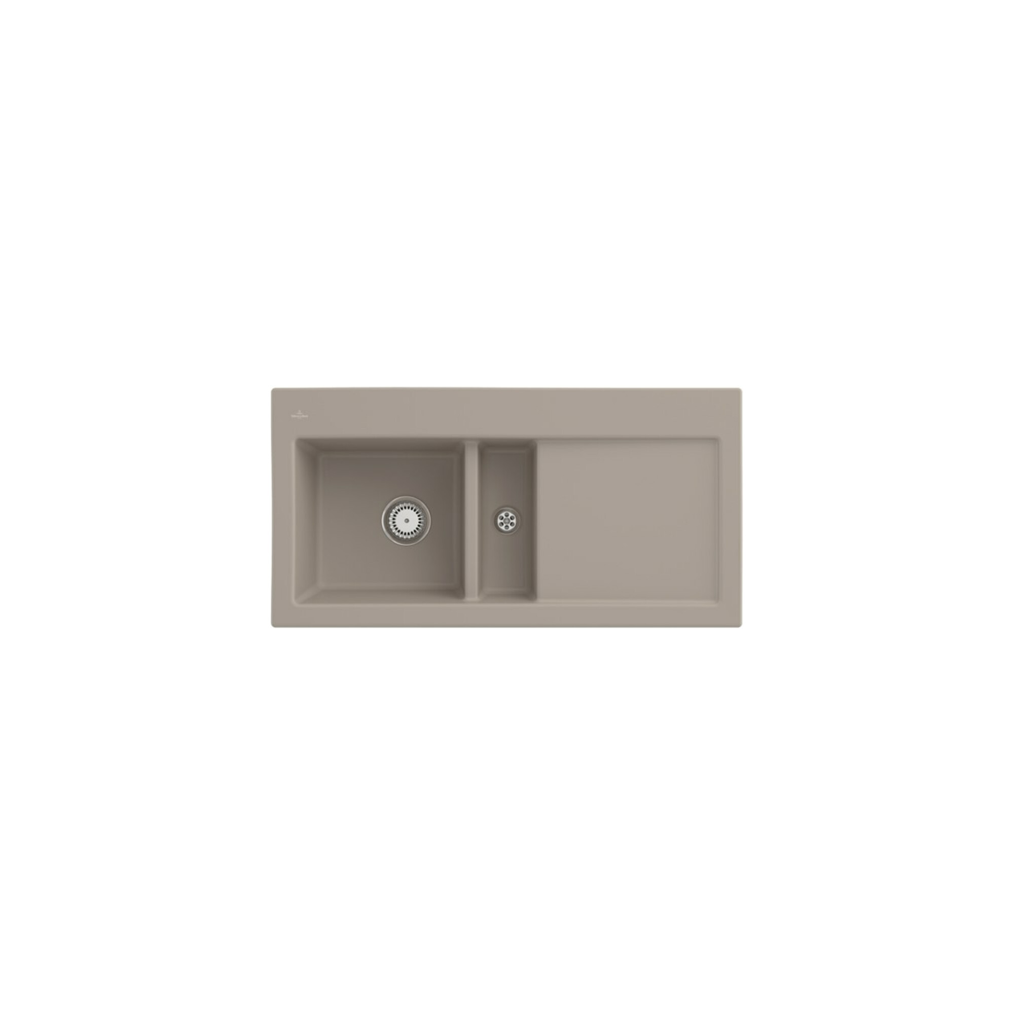 V&B Spüle Subway 60 li, m Abl.garn, Hand., Alm. CeramicPlus ; Villeroy & Boch