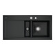 V&B Spüle Subway 60 re, m Abl.garn, Exzenter, pure black-1