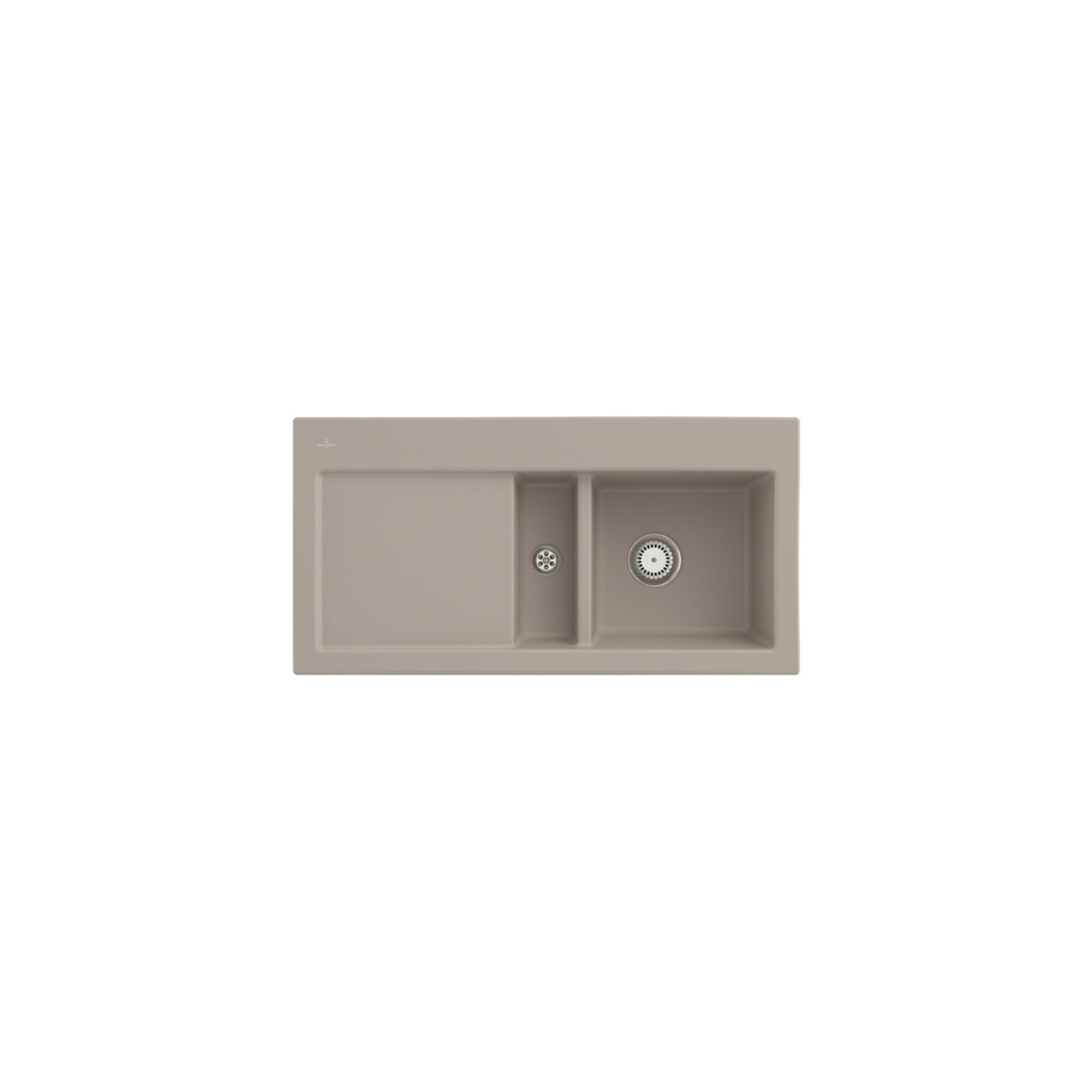 V&B Spüle Subway 60 re, m Abl.garn, Hand., Alm. CeramicPlus ; Villeroy & Boch
