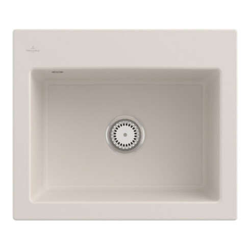 V&B Spüle Subway 60 S m Abl.garn, Hand., crema CeramicPlus