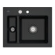 V&B Spüle Subway 60 XM m Abl.garn, Exzenter, pure black-1