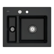 V&B Spüle Subway 60 XM m Abl.garn, Exzenter, pure black