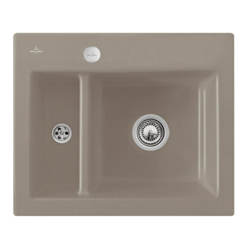 V&B Spüle Subway 60 XM m Abl.garn, Exzenter, timber CeramicPlus