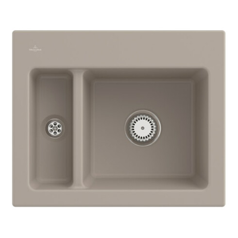 V&B Spüle Subway 60 XM m Abl.garn, Hand., almond CeramicPlus