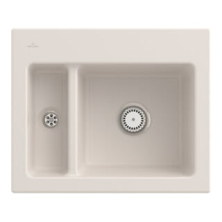 V&B Spüle Subway 60 XM m Abl.garn, Hand., crema CeramicPlus