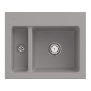 V&B Spüle Subway 60 XM m Abl.garn, Hand., fossil CeramicPlus