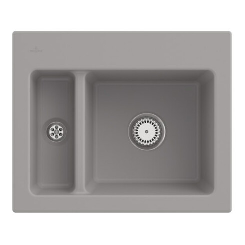 V&B Spüle Subway 60 XM m Abl.garn, Hand., fossil CeramicPlus