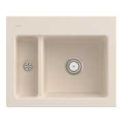 V&B Spüle Subway 60 XM m Abl.garn, Hand., ivory CeramicPlus