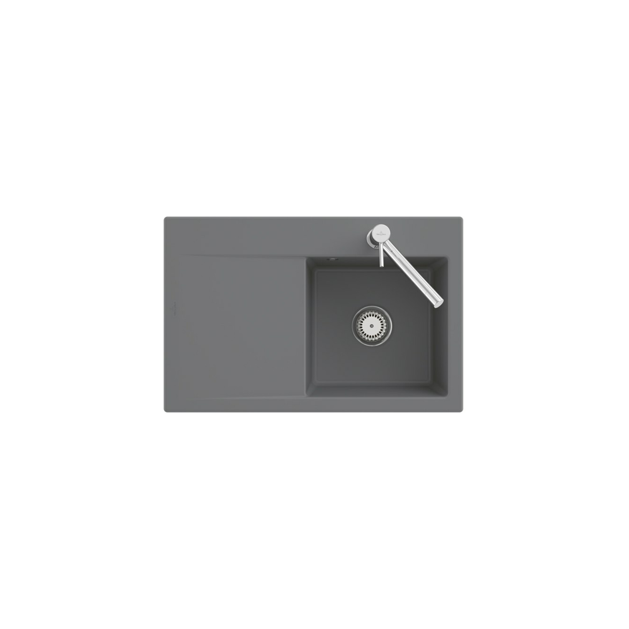 V&B Spüle Subway Style 45 Flat li, m Abl.garn, Exzenter, graph. C-plus ; Villeroy & Boch