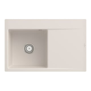 V&B Spüle Subway Style 45 Flat li, m Abl.garn, Hand., crema CeramicPlus