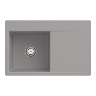 V&B Spüle Subway Style 45 Flat li, m Abl.garn, Hand., fossil C-plus