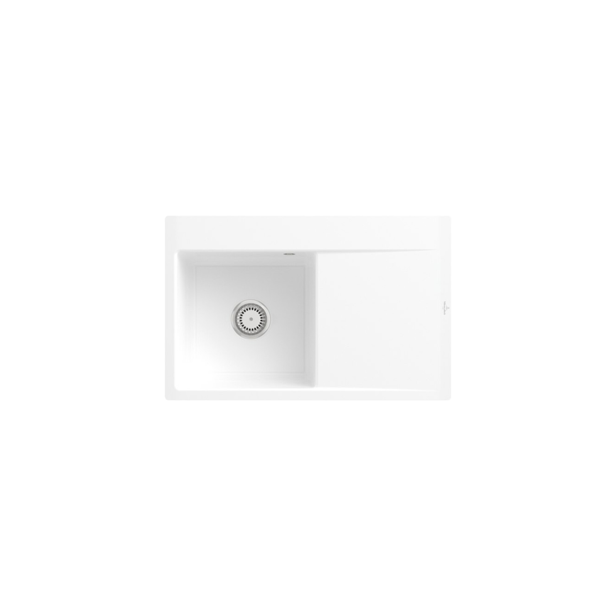 V&B Spüle Subway Style 45 Flat li, m Abl.garn, Hand., sn wh. C-plus ; Villeroy & Boch
