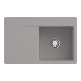 V&B Spüle Subway Style 45 Flat re, m Abl.garn, Hand., fossil C-plus