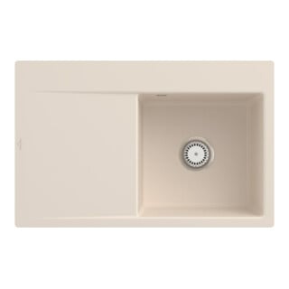 V&B Spüle Subway Style 45 Flat re, m Abl.garn, Hand., ivory CeramicPlus