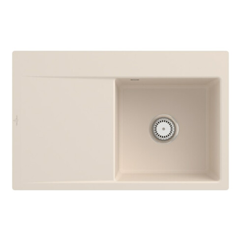 V&B Spüle Subway Style 45 Flat re, m Abl.garn, Hand., ivory CeramicPlus
