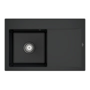 V&B Spüle Subway Style 45 li, m Abl.garn, Hand., pure black