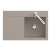 V&B Spüle Subway Style 45 re, m Abl.garn, Exzenter, crema C-plus