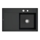 V&B Spüle Subway Style 45 re, m Abl.garn, Exzenter, pure black-1