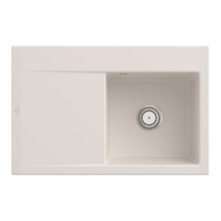 V&B Spüle Subway Style 45 re, m Abl.garn, Hand., crema CeramicPlus